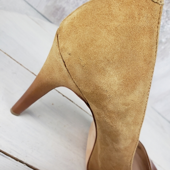 512GIT Vince Camuto BROWYNN ombre patent and suede leather heel pumps wo… - Picture 5 of 15